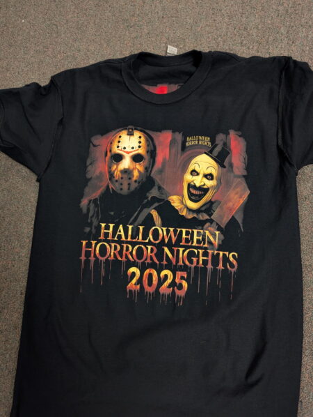 Halloween Horror Nights 2025 t-shirt.
